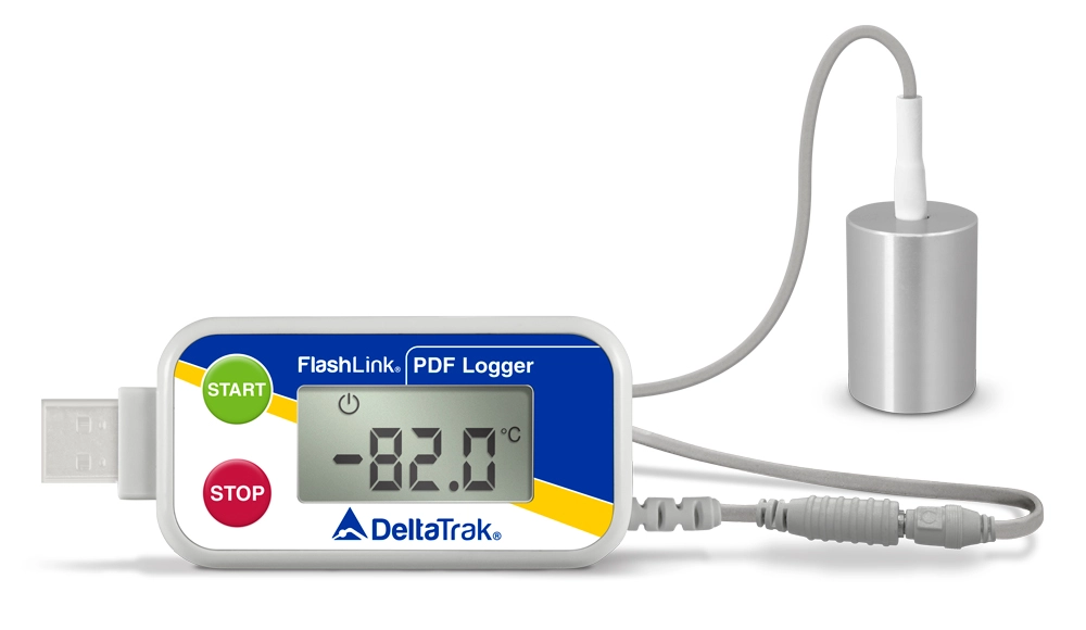 FlashLink® Certified Vaccine ULT PDF Data Logger with External Aluminum Sensor, Model 40571