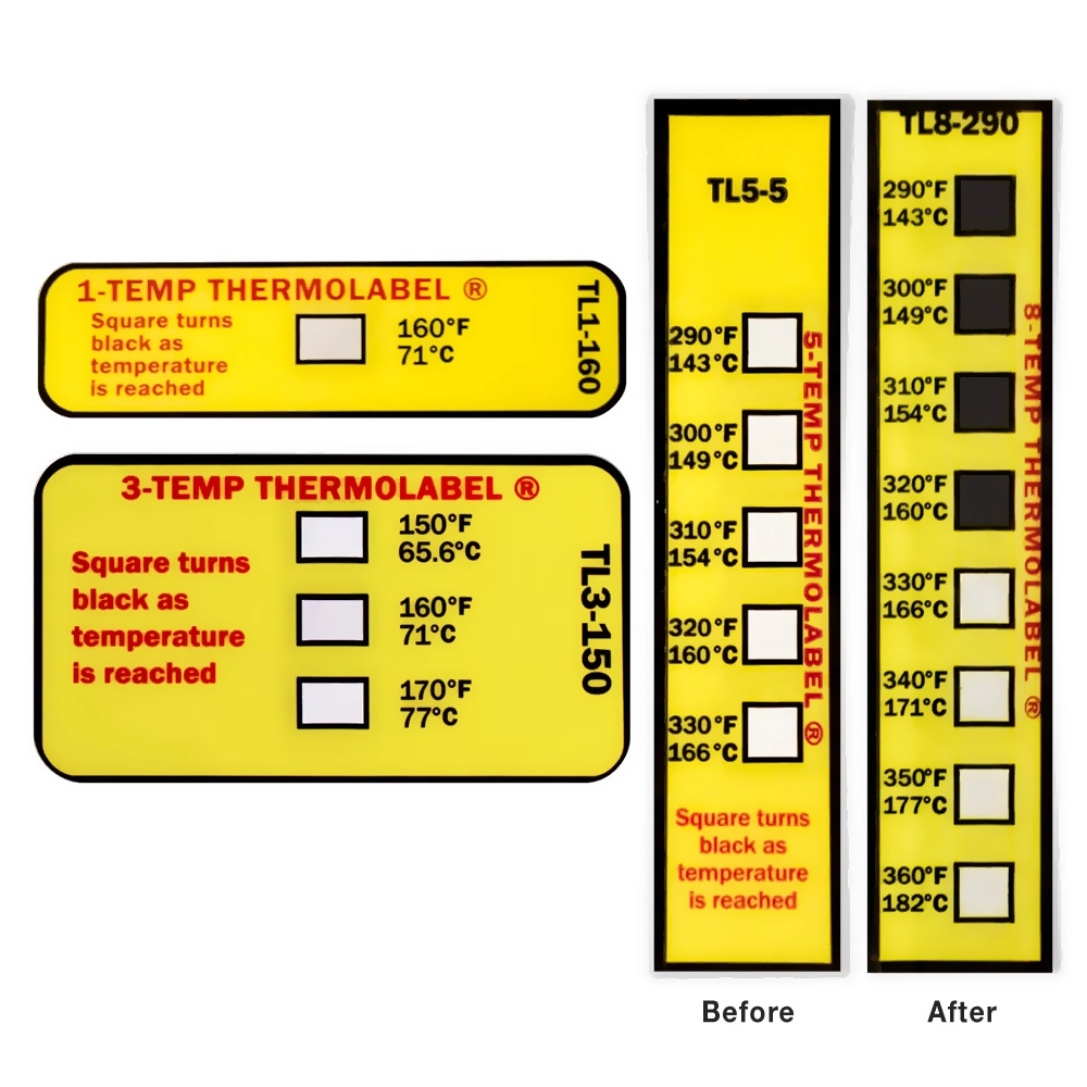 High Temperature Thermal Labels, Model 50109