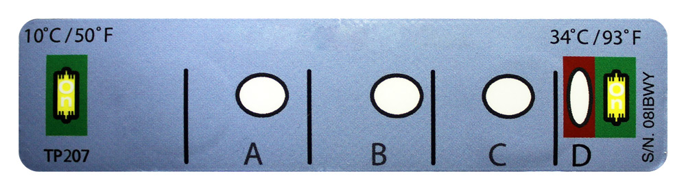 TempDot® Plus Duo Label, Model 51063