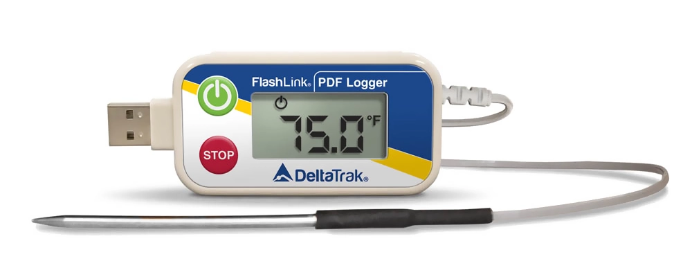 FlashLink® USB PDF可重复使用的数据记录器，带外部锐尖探头