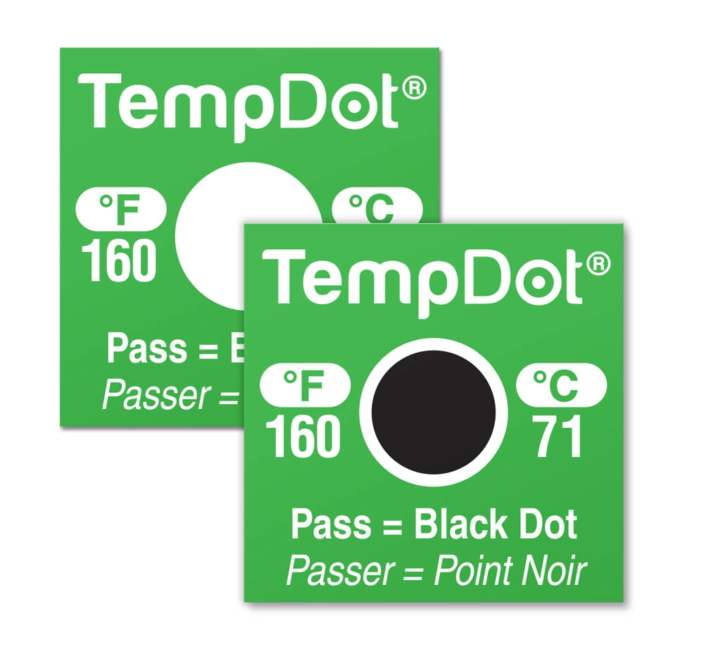 TempDot高温洗碗机热标签