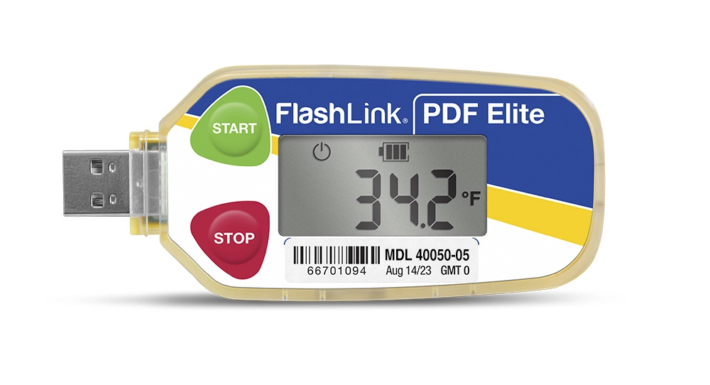 FlashLink® PDF Elite °F/°C 运输过程记录仪