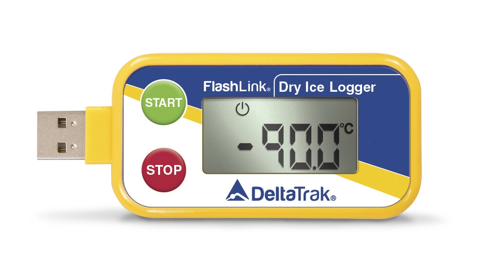 FlashLink® 干冰 -90°C USB PDF 运输过程记录仪